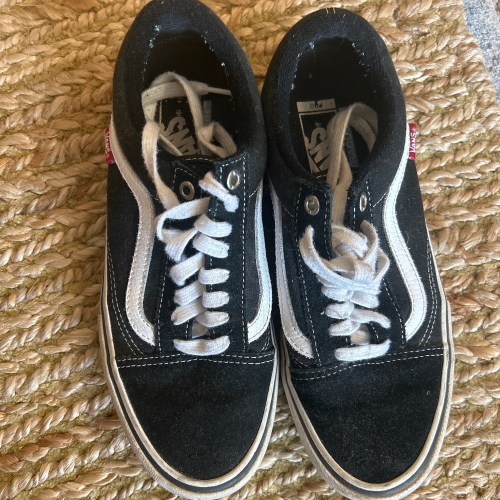 Vans Black Lace Up Shoes low rise